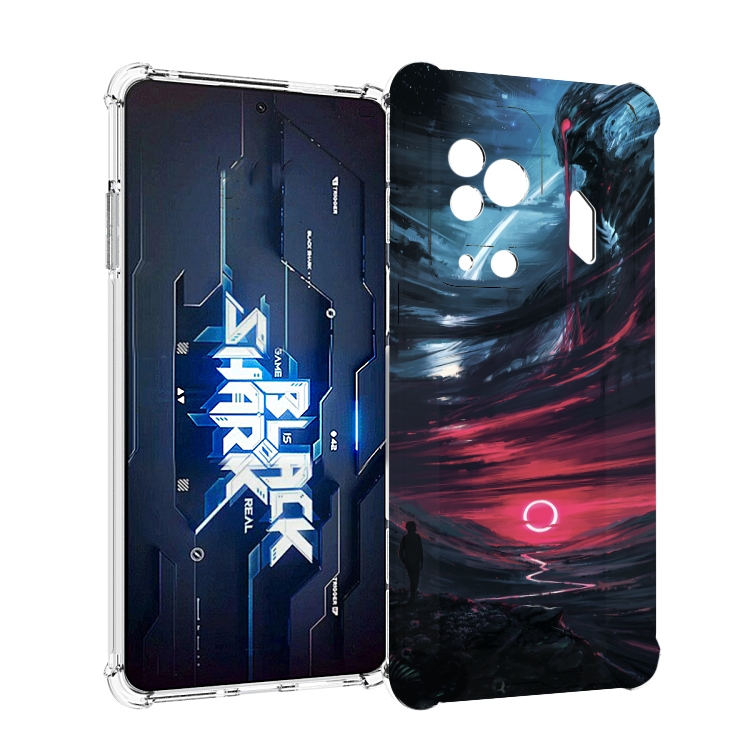 

Чехол MyPads страшный мир для Xiaomi Black Shark 5 Pro, Прозрачный, Tocco