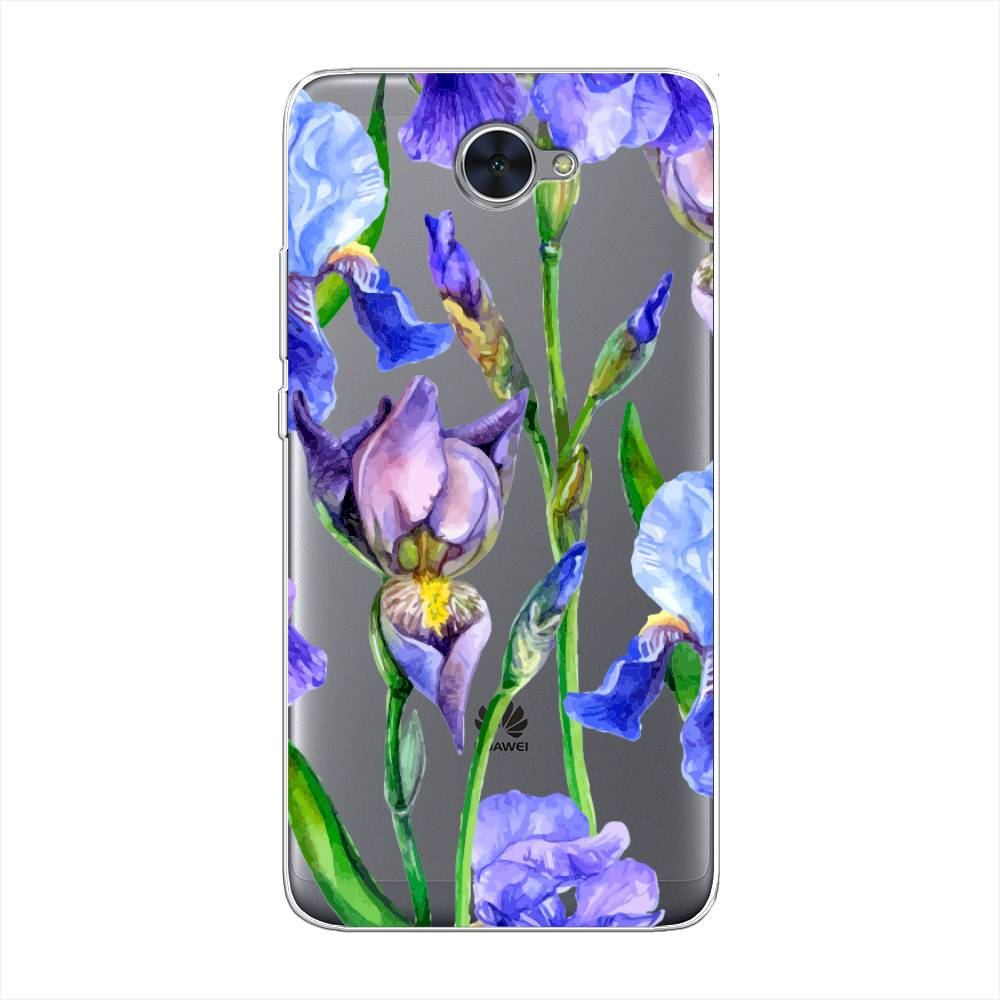 

Чехол Awog "Синие ирисы" для Huawei Y7