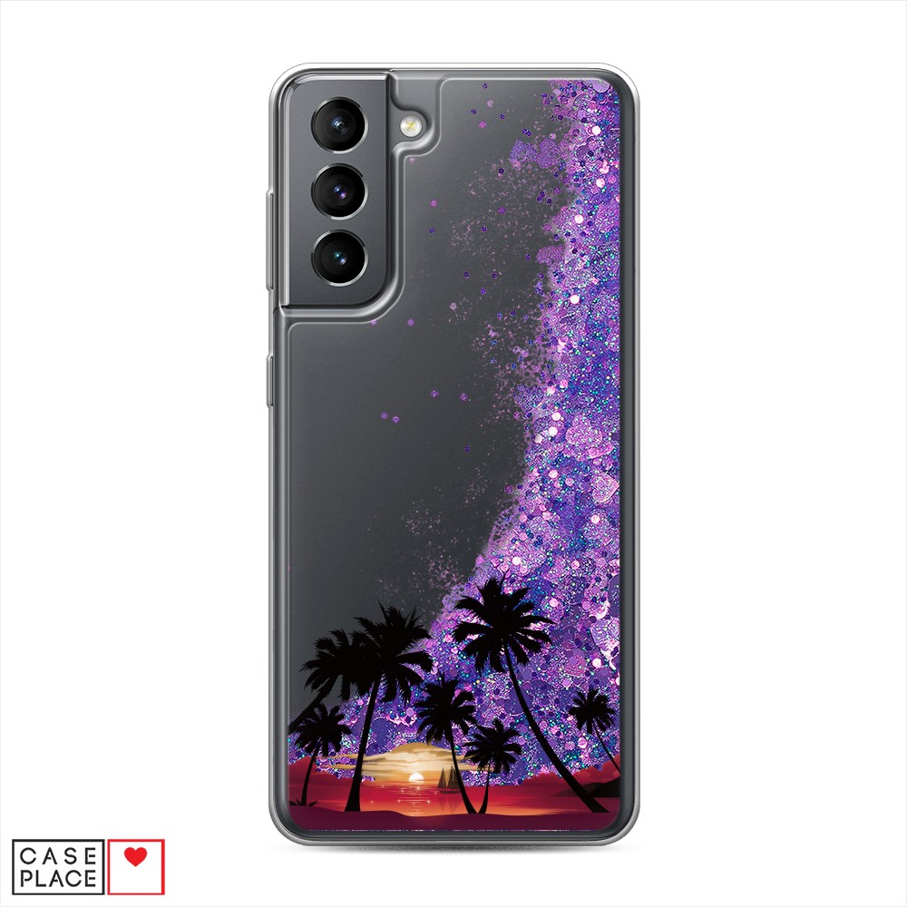 

Чехол Awog на Samsung Galaxy S21 / Самсунг S21 "Закат и пальмы", Разноцветный, 2101892-1