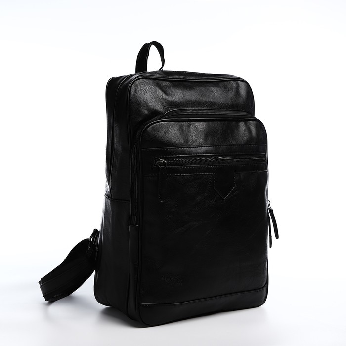 

Рюкзак мужской NoBrand 10136562 черный, 46х30х11 см, 10136562