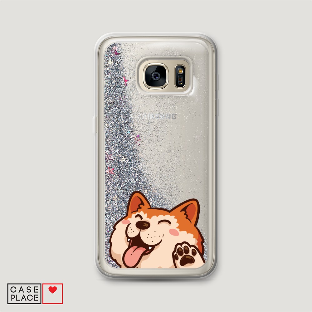 

Чехол Awog на Samsung Galaxy S6 "Акита-ину машет", Разноцветный, 24391-1