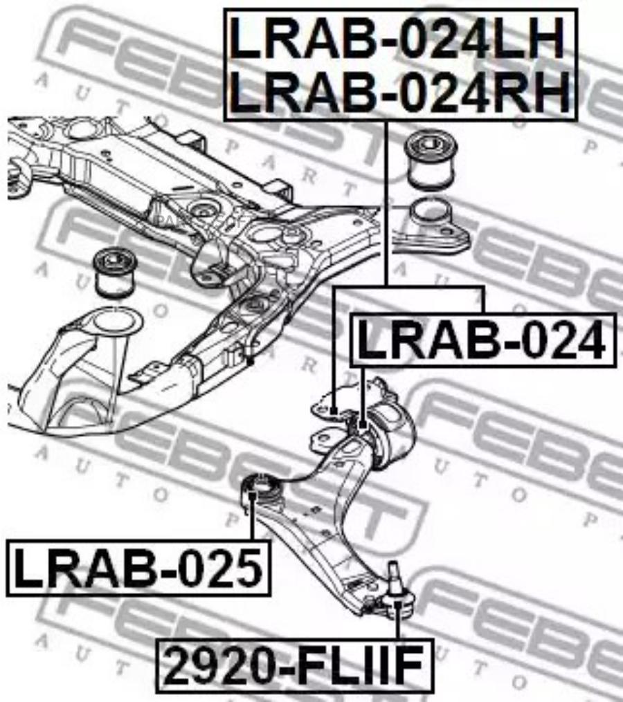 

Рычаг подвески FEBEST LRAB024LH