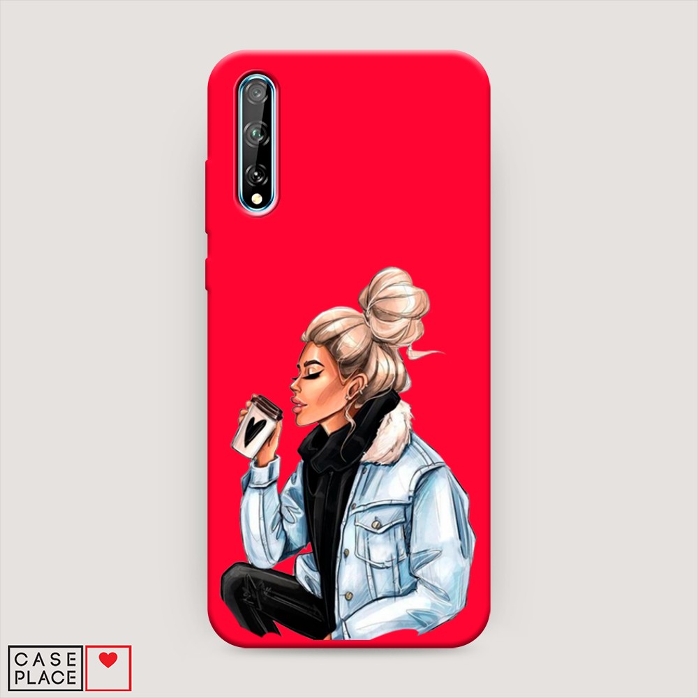 

Чехол Awog на Huawei Y8p/P Smart S "Cute girl", Разноцветный, 6103453-1