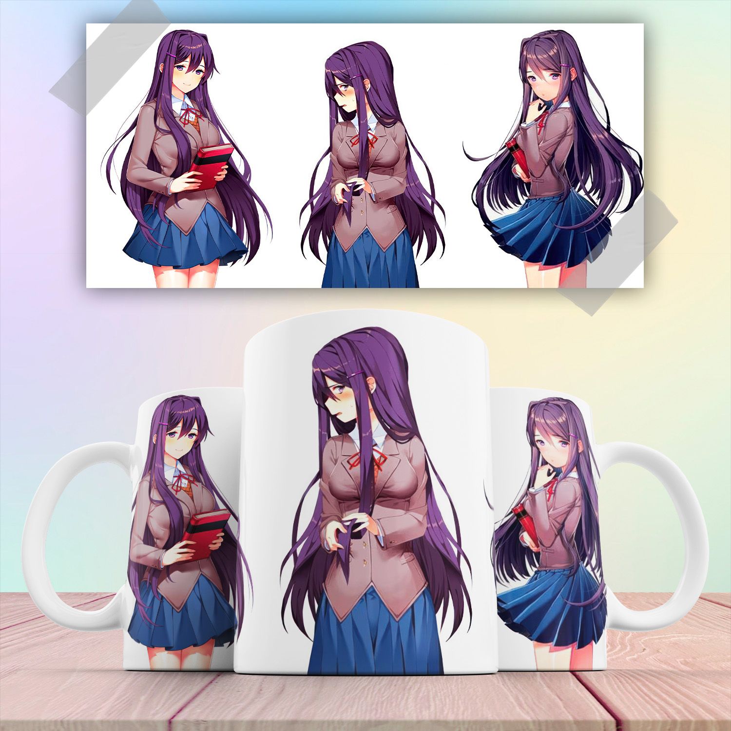 Кружка компьютерная игра Литературный Клуб Доки Доки Юри Doki Doki Literature Club Yuri