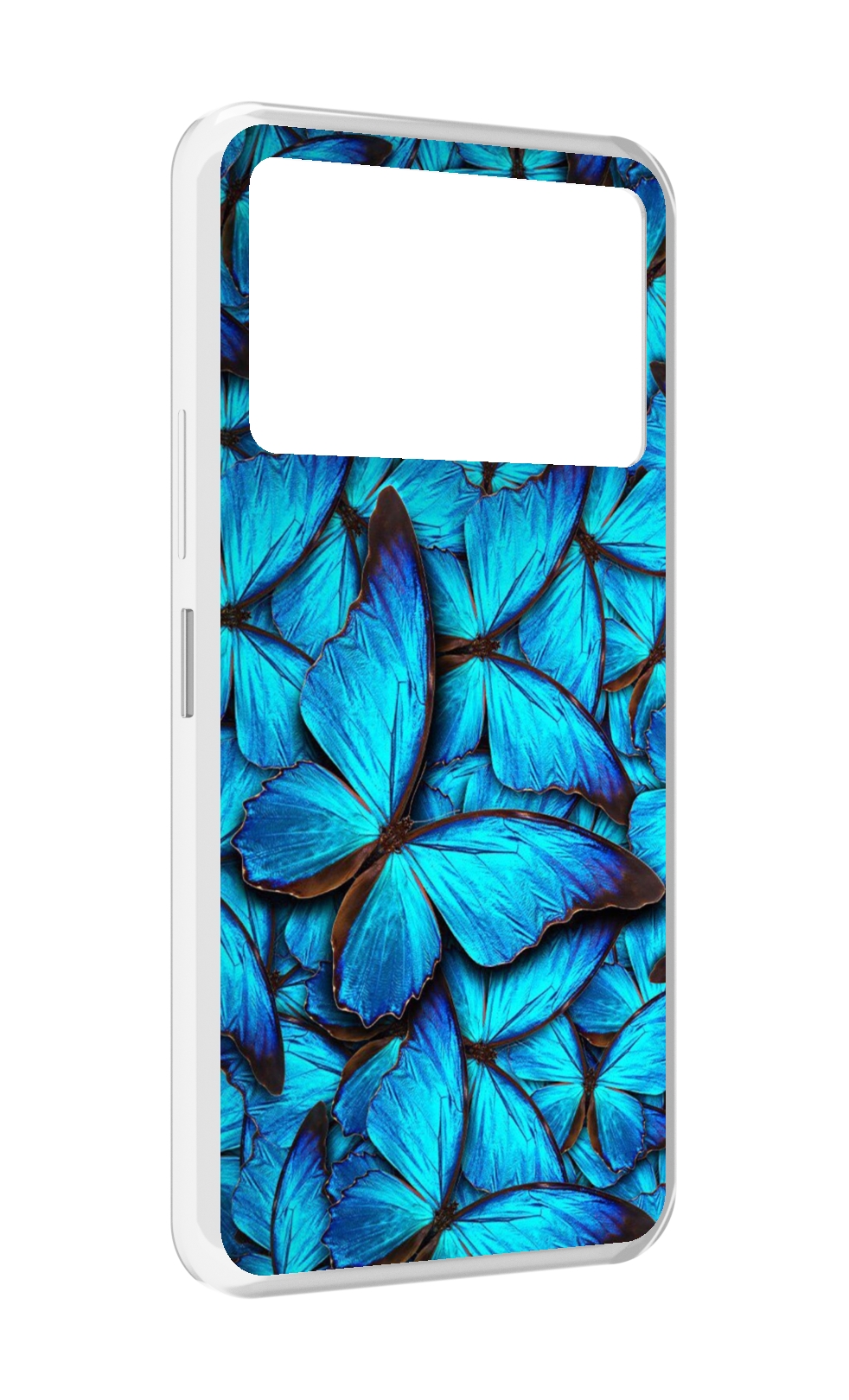 

Чехол MyPads бирюзовые бабочки для Infinix NOTE 12 VIP (X672), Прозрачный, Tocco