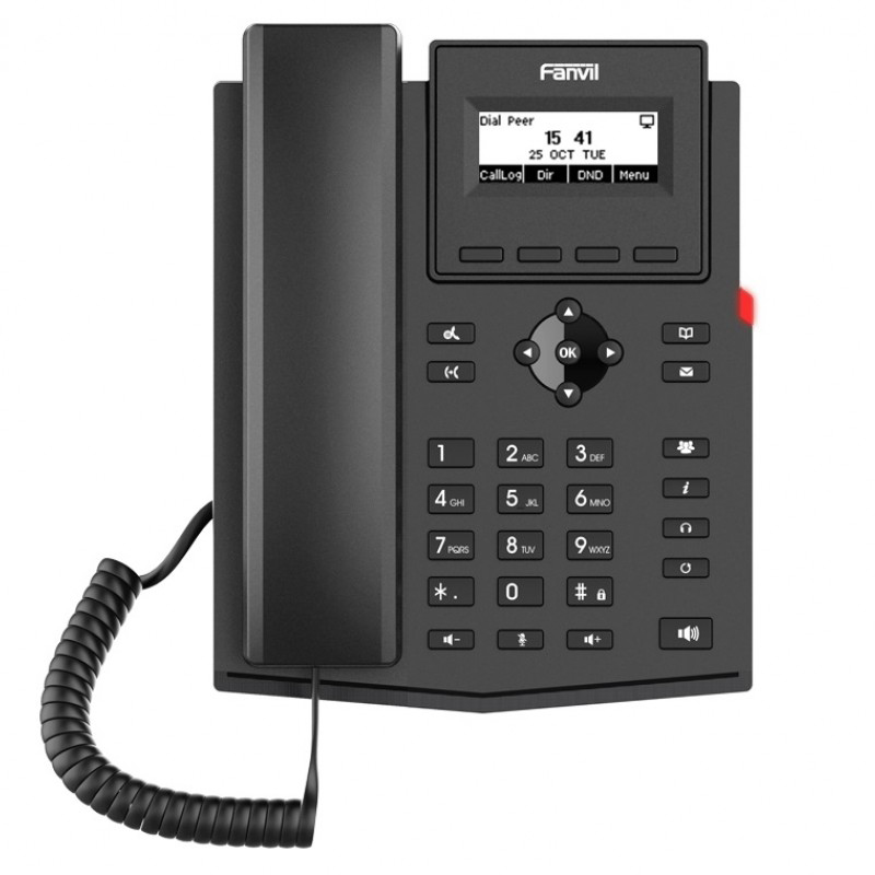 

VoIP-телефон Fanvil X301G black, Черный