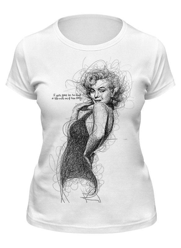 

Футболка женская Printio Marilyn monroe белая L, Белый, Marilyn monroe