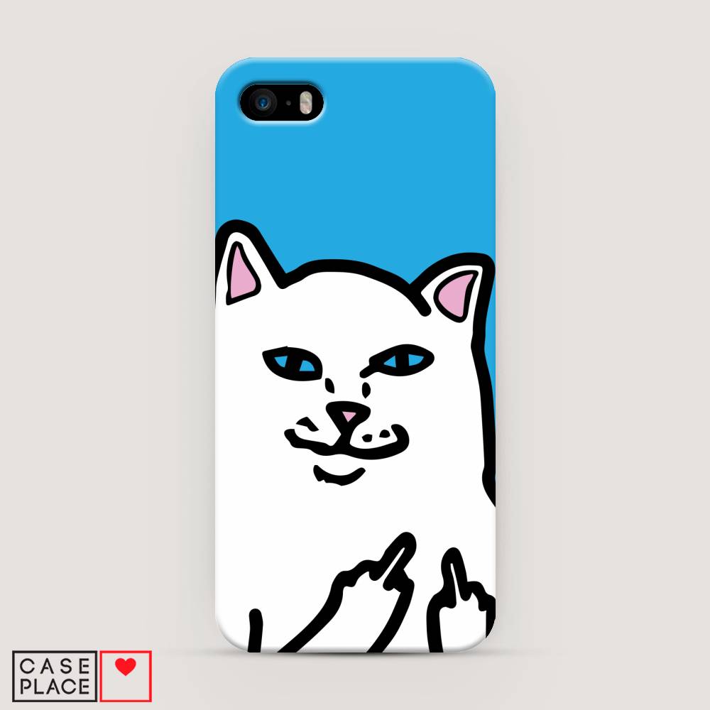 

Пластиковый чехол "Кот жесть" на Apple iPhone 5, 10320-7