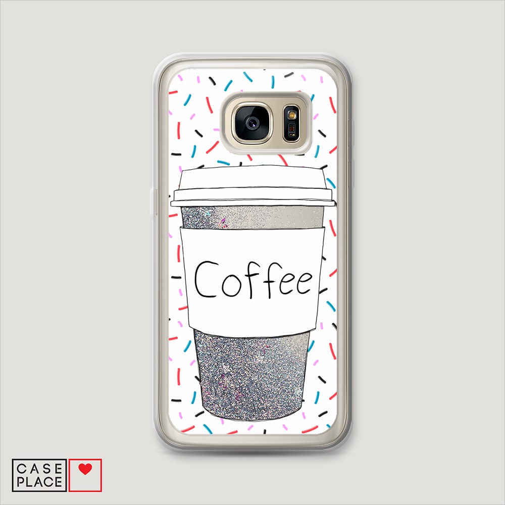 

Чехол Awog на Samsung Galaxy S6 "Coffee прозрачный стакан", Разноцветный, 24391-1