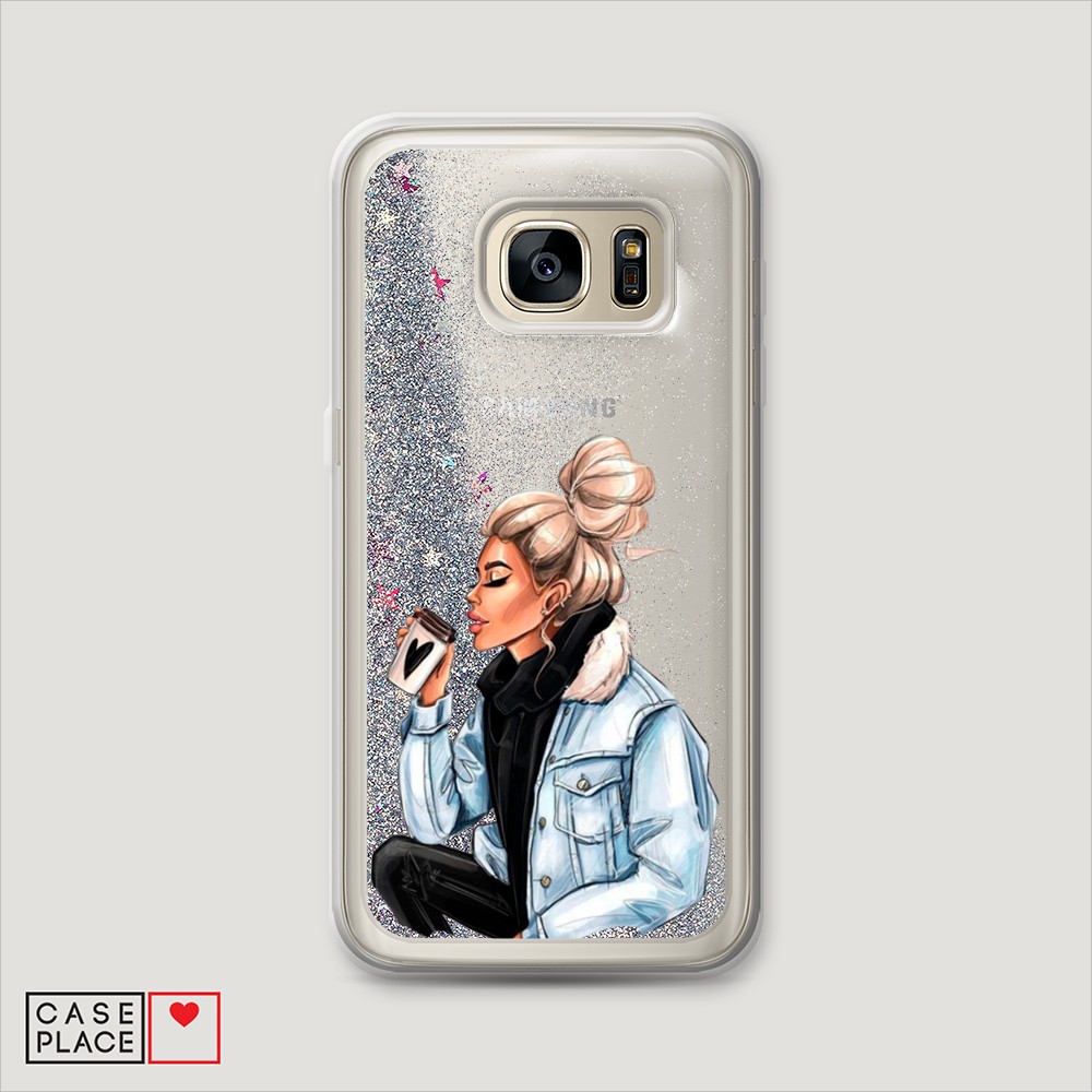 

Чехол Awog на Samsung Galaxy S6 "Cute girl", Разноцветный, 24391-1