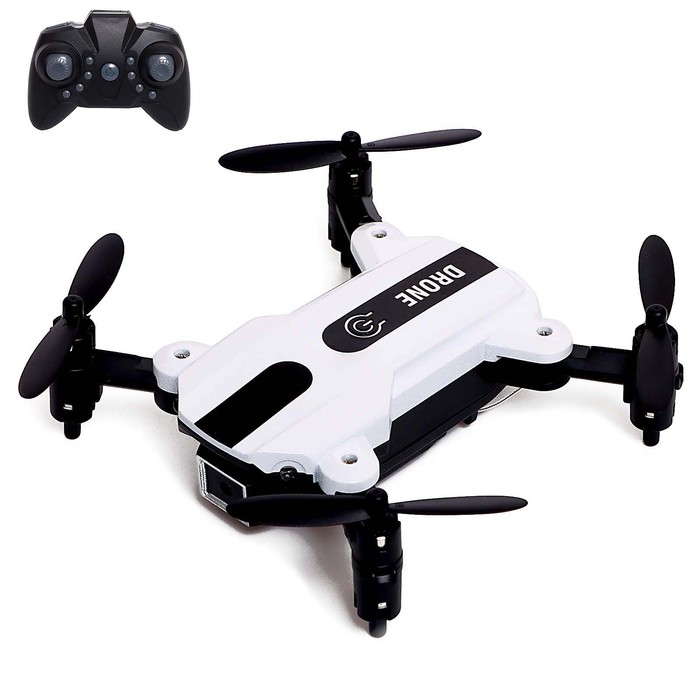 

Радиоуправляемый квадрокоптер Автоград TY-T25 Flash drone, камера 480P, Wi-Fi, белый
