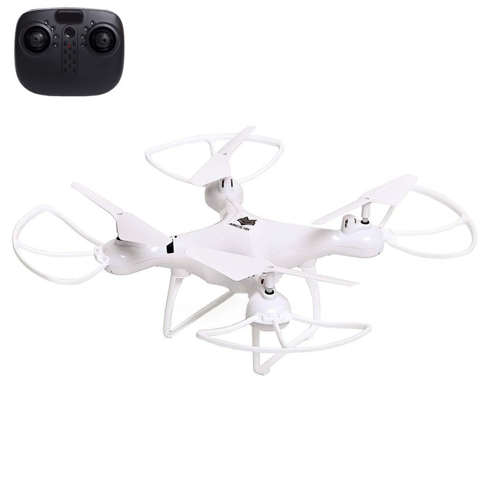 Радиоуправляемый квадрокоптер Автоград TY-T12 White drone, белый квадрокоптер flash drone камера 480p wi fi с сумкой белый