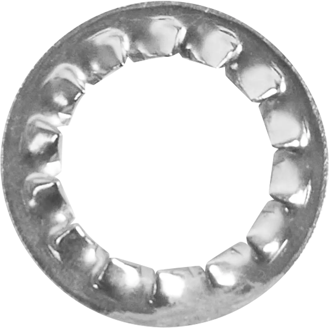 Шайба стопорная с внутренними зубьями Tech-Krep DIN6798J М14, 1 шт. пуходерка пластиковая мягкая с закругленными зубьями малая 6 х 13 5 см розовая