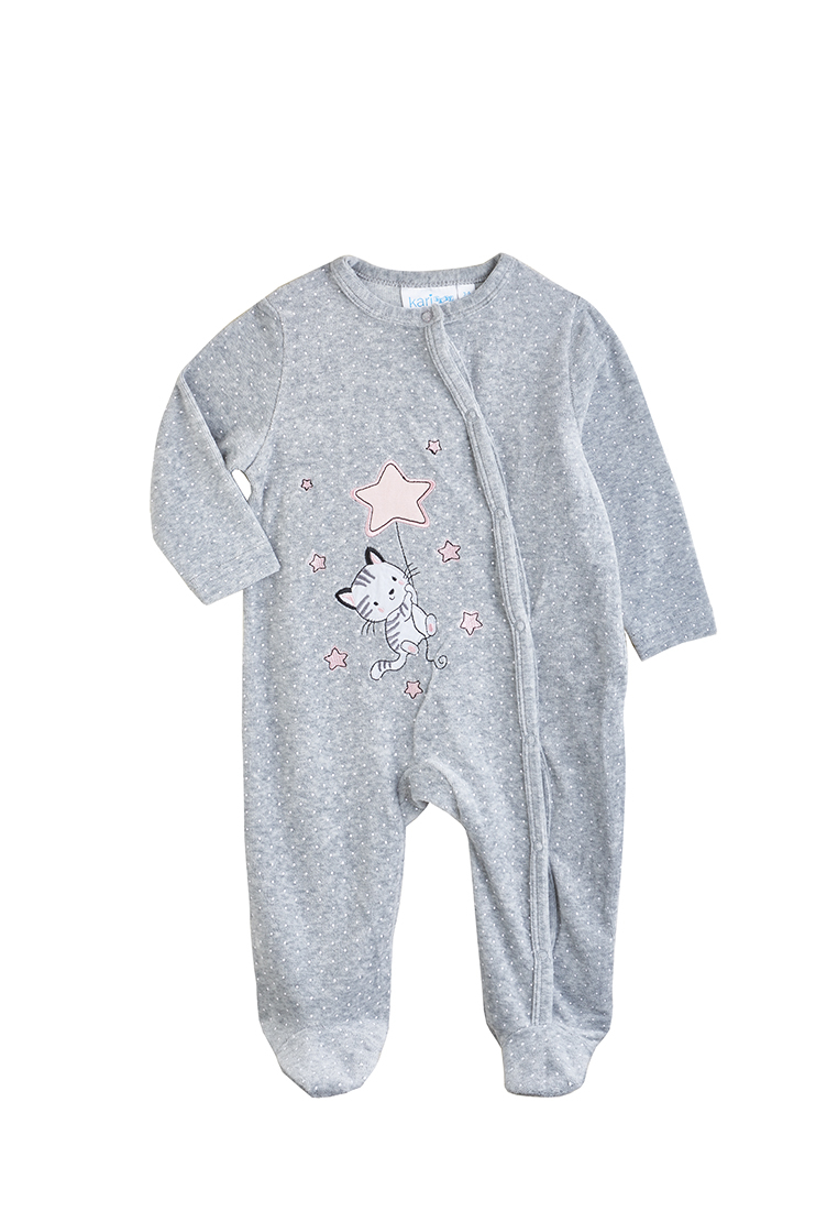 фото Комбинезон детский повседневный kari baby aw20b14903705 светло-серый р.74