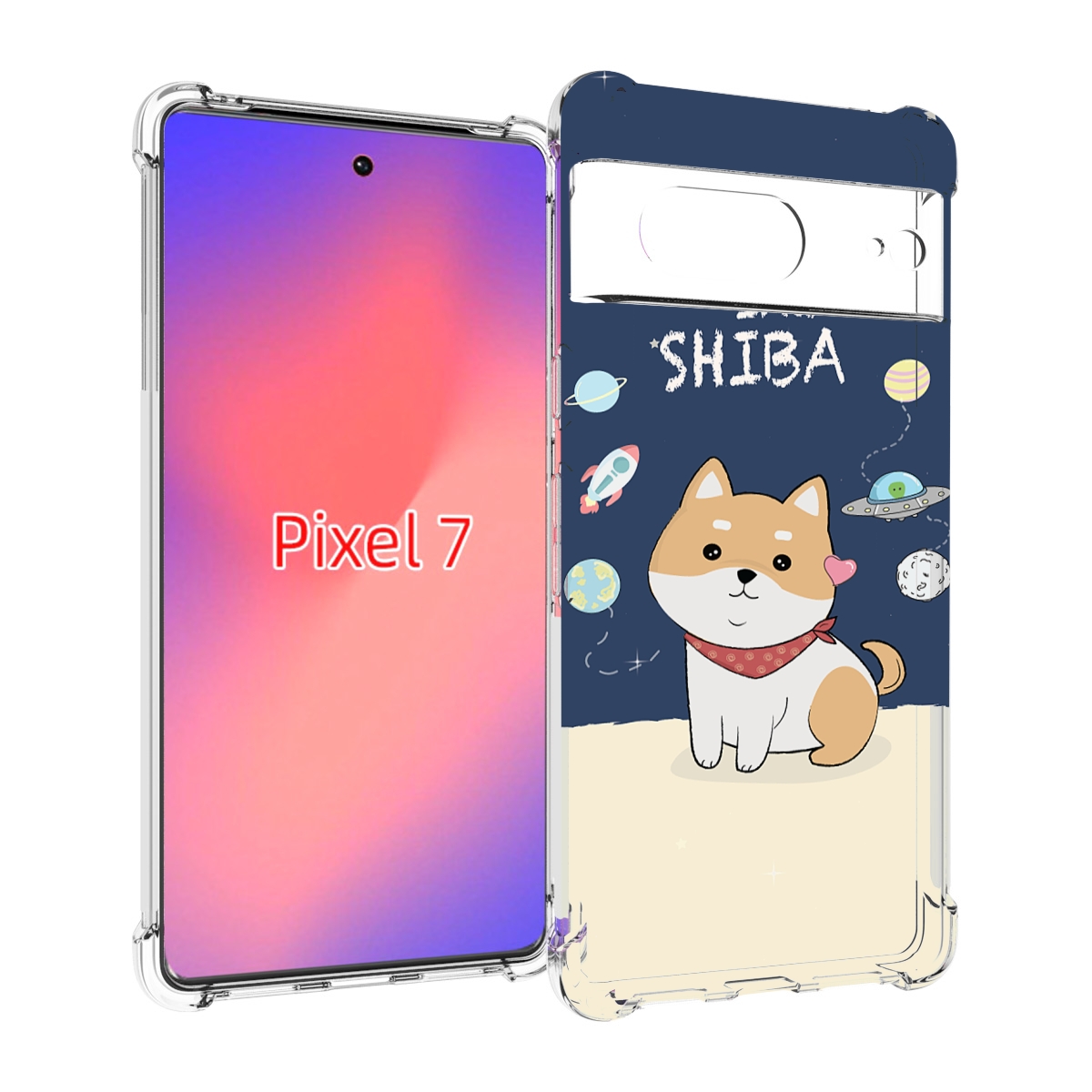 

Чехол Mypads Сиба-Шиба-Ину Для Google Pixel 7, Прозрачный, Tocco