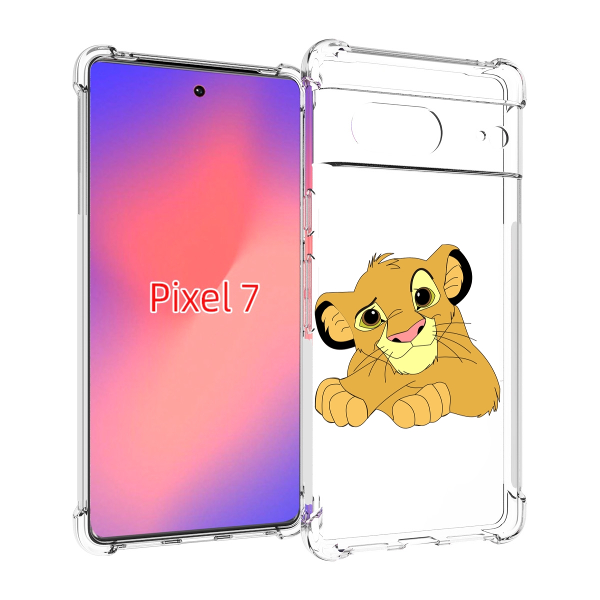 

Чехол Mypads Симба-Красивый Для Google Pixel 7, Прозрачный, Tocco