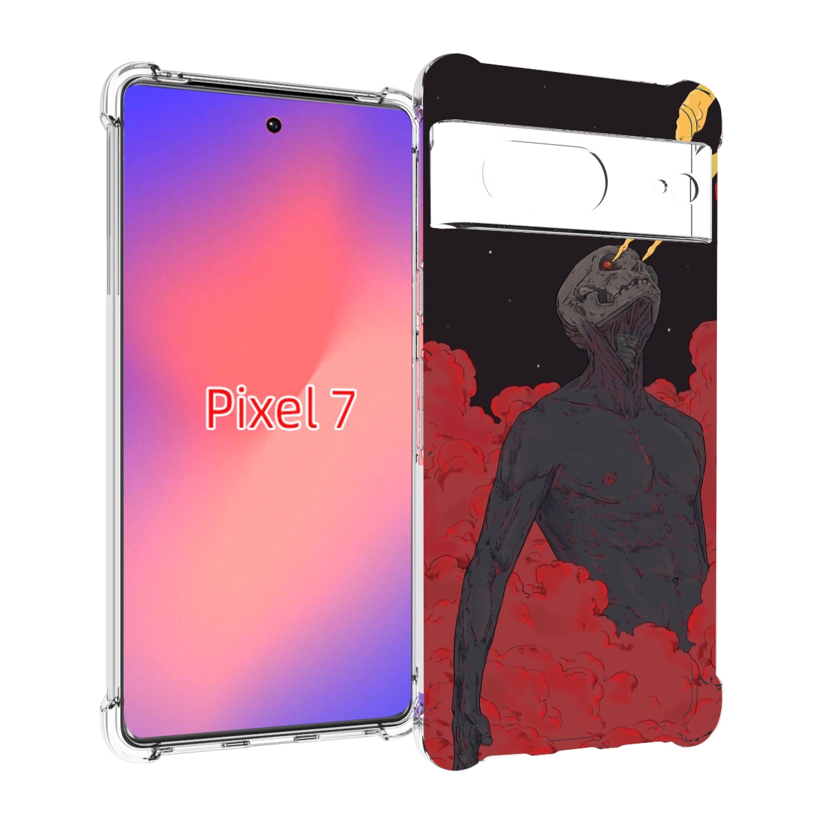

Чехол Mypads Скелет В Красном Дыму Для Google Pixel 7, Прозрачный, Tocco