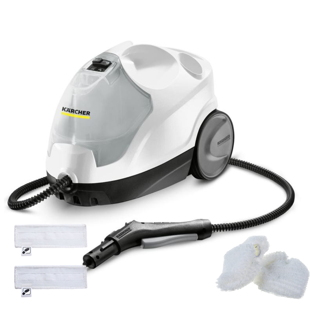 

Пароочиститель Karcher SC 4 EasyFix белый, SC 4 EasyFix+4 насадки IVAHAVI