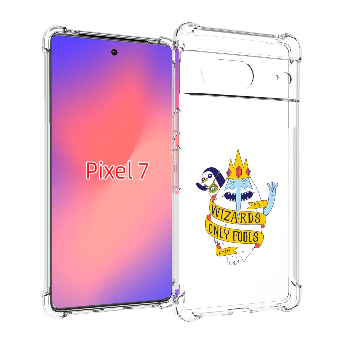 

Чехол Mypads Время Приключений Снежный Король Для Google Pixel 7, Прозрачный, Tocco