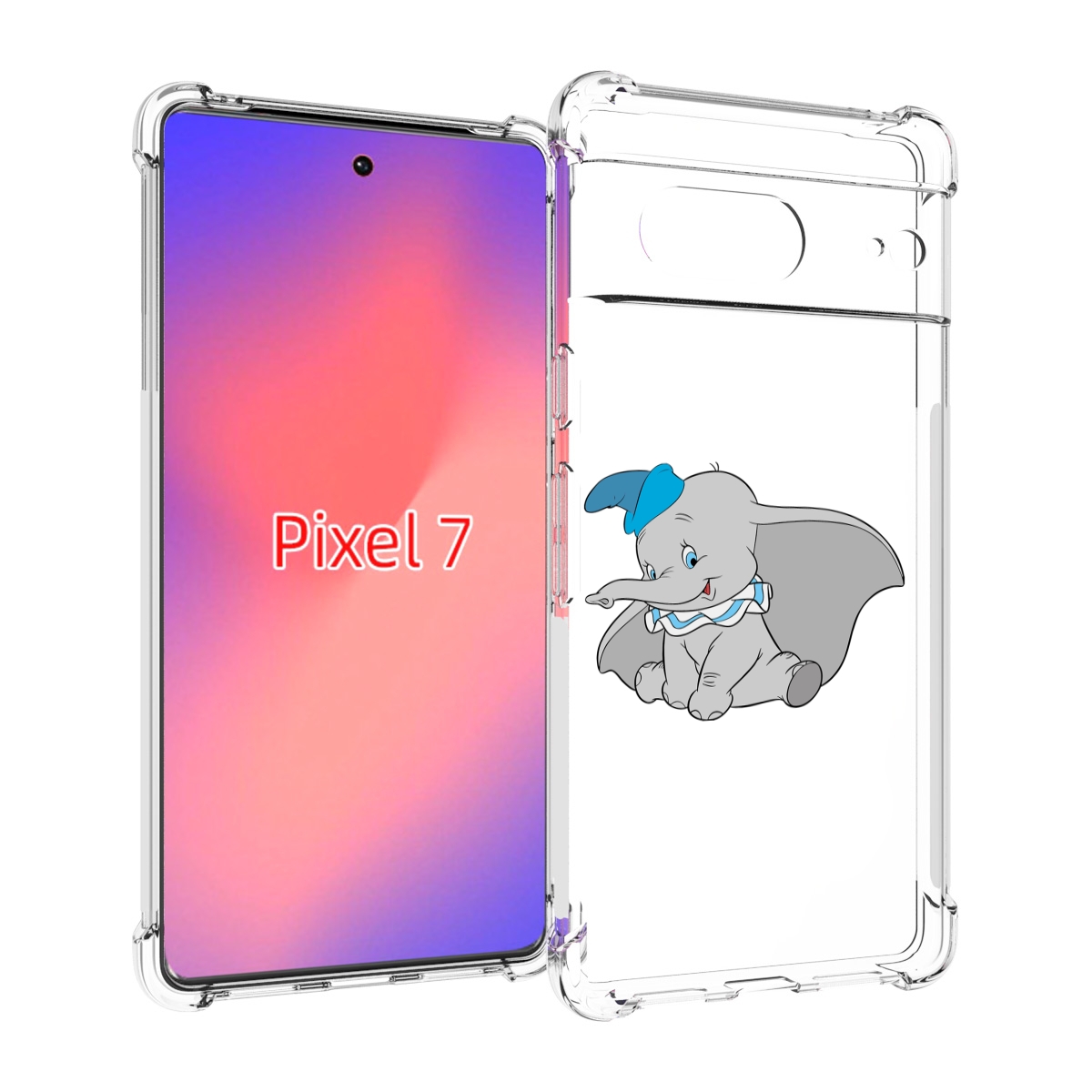

Чехол Mypads Слоненок-С-Большими-Ушками Для Google Pixel 7, Прозрачный, Tocco