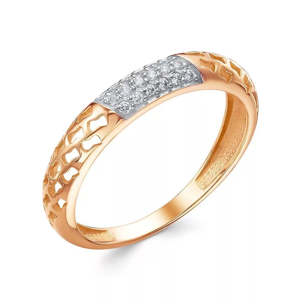 

Кольцо из золота р. , 585Gold 301012586, фианит, 301012586