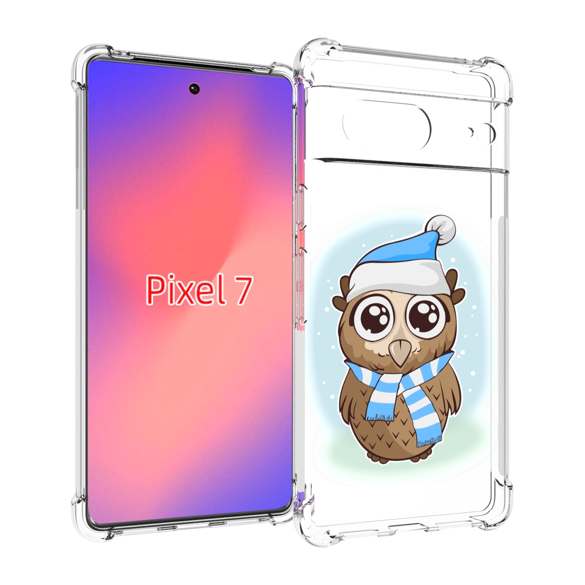 

Чехол Mypads Сова-В-Шарфике-И-Шапке Для Google Pixel 7, Прозрачный, Tocco