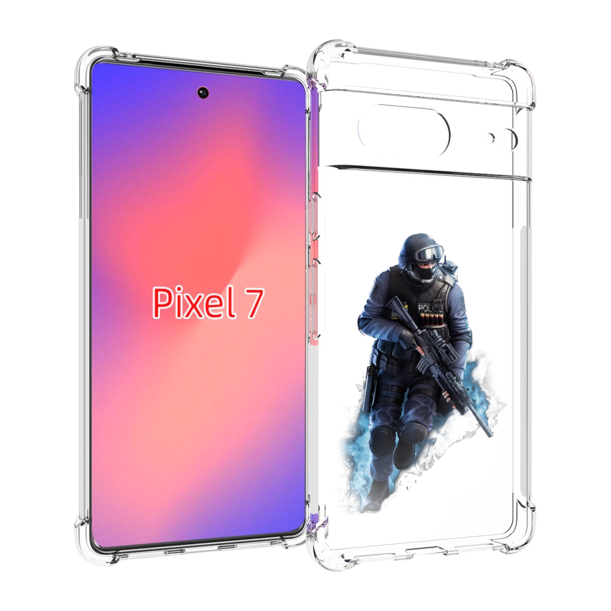 

Чехол Mypads Спецназ-Ксго Для Google Pixel 7, Прозрачный, Tocco