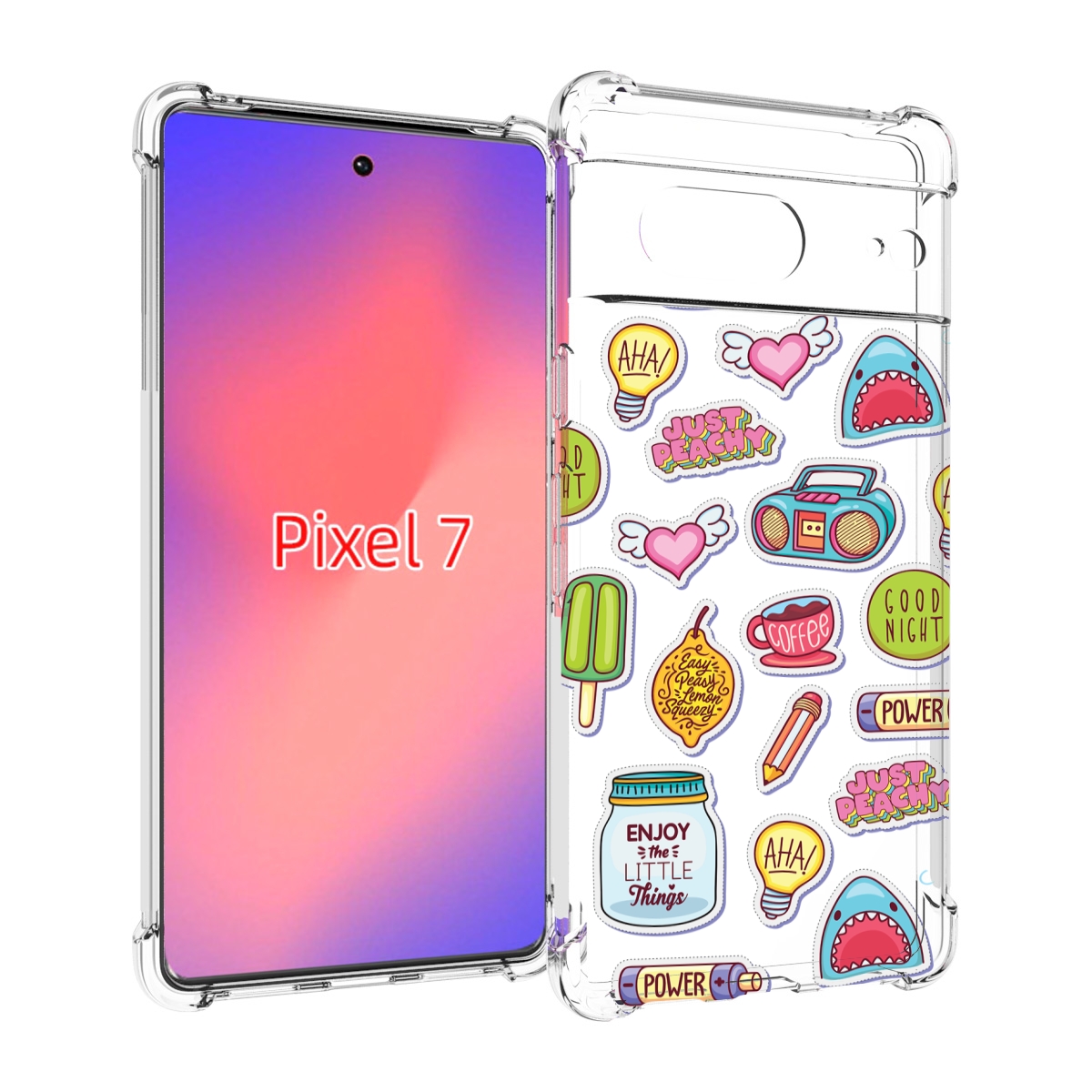 

Чехол Mypads Стикер-Пак Для Google Pixel 7, Прозрачный, Tocco