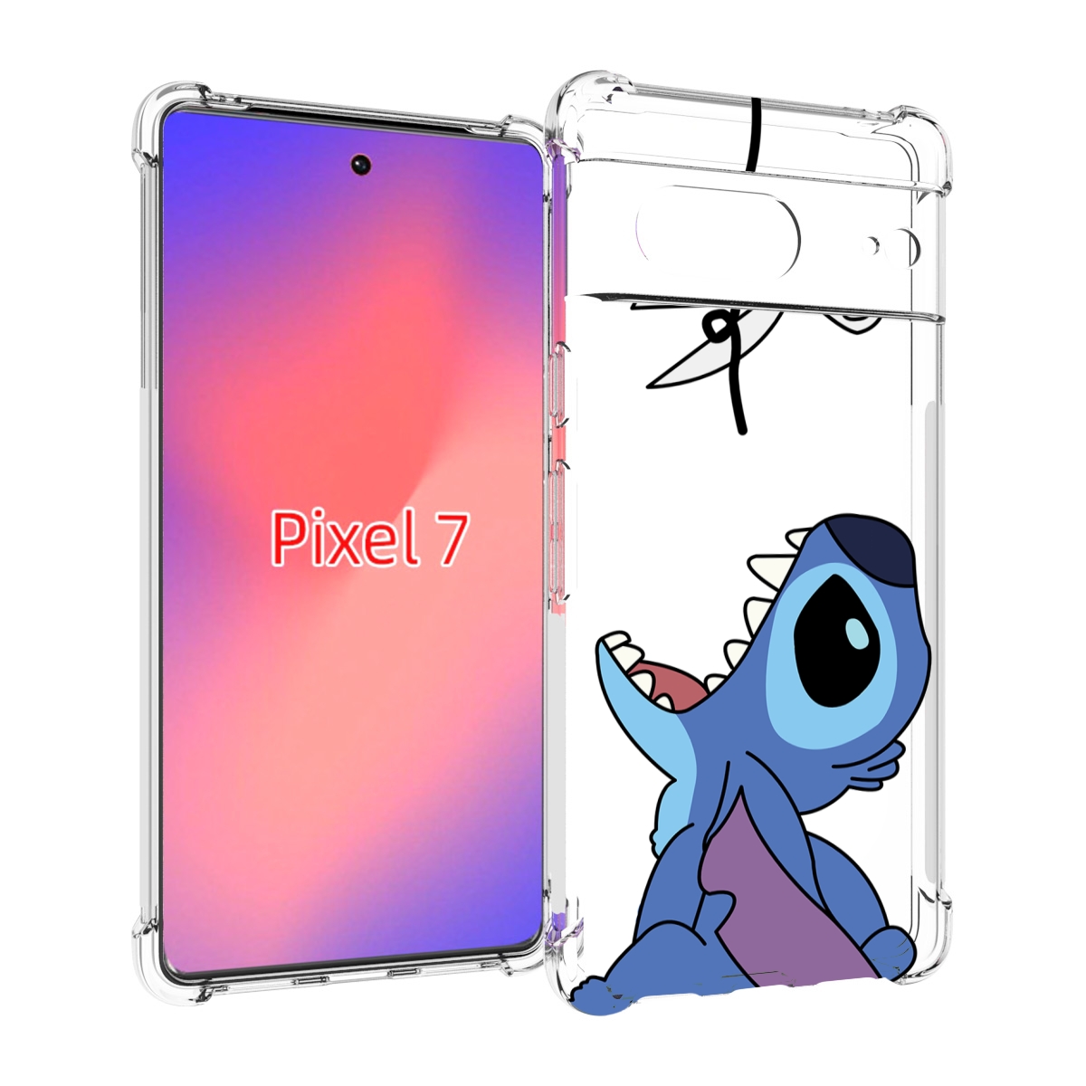 

Чехол Mypads Стич-С-Ножницами Для Google Pixel 7, Прозрачный, Tocco