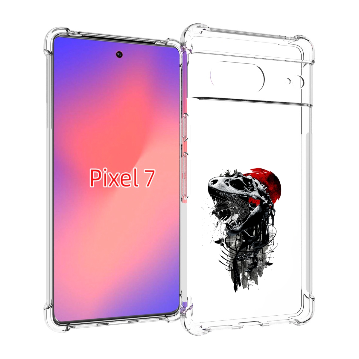

Чехол Mypads Вымерший Динозавр Для Google Pixel 7, Прозрачный, Tocco