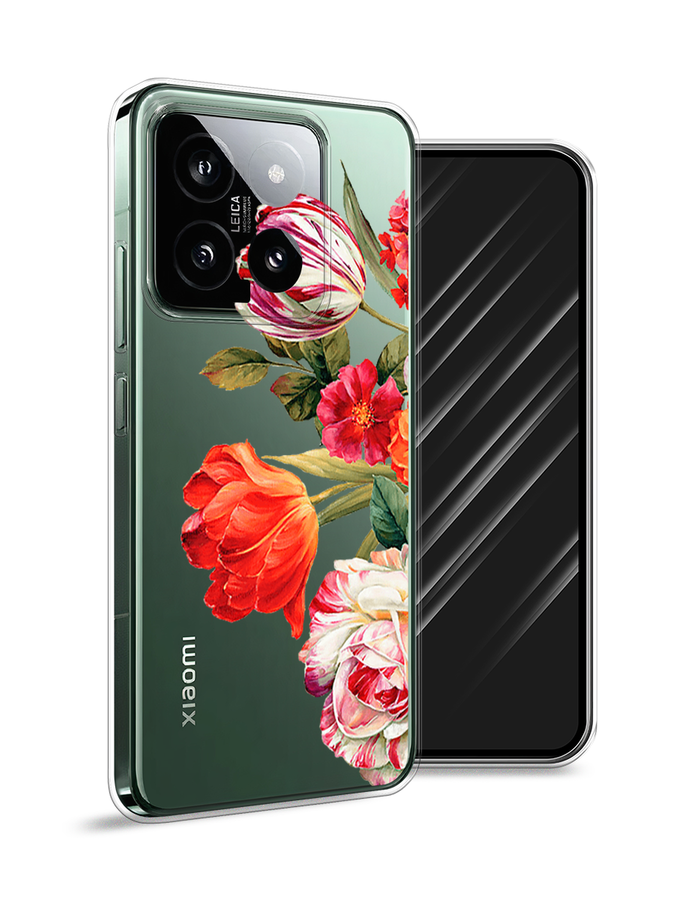 

Чехол Awog на Xiaomi 14 "Весенний букет", Красный;розовый;зеленый, 320350-1