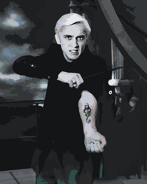 

Картина по номерам Цветное Гарри Поттер Драко Малфой пожиратель смерти