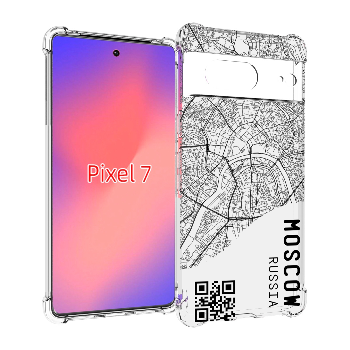 

Чехол Mypads Схема-Москва Для Google Pixel 7, Прозрачный, Tocco