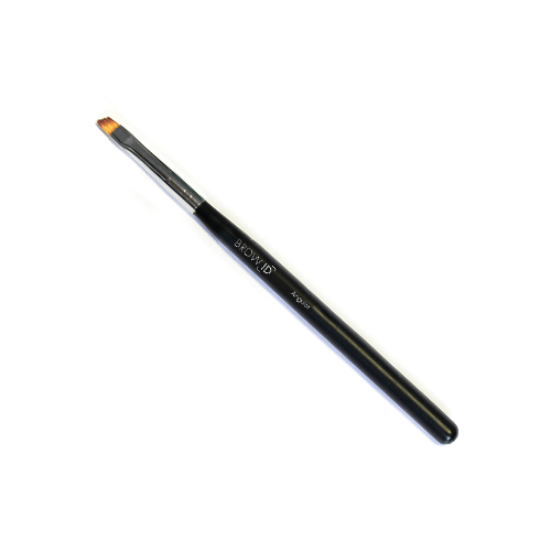 Кисть для бровей скошенная Angular BrowID, RuNail m art кисть для бровей 10 плоская синтетика ручка черная профессиональная