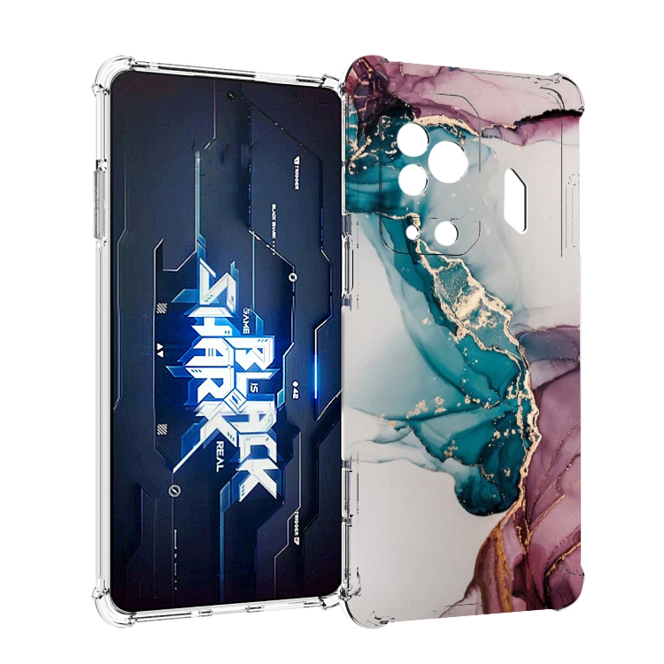 

Чехол MyPads фиолетовый синий краски для Xiaomi Black Shark 5 Pro, Прозрачный, Tocco