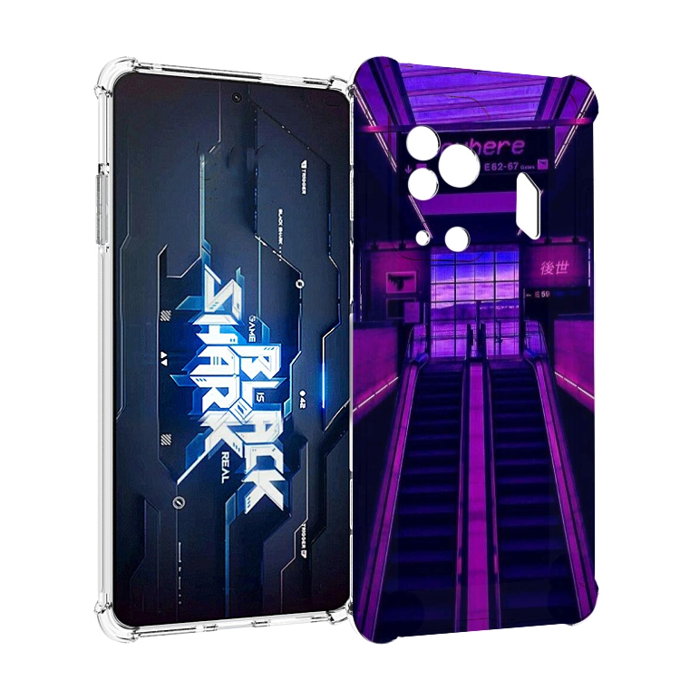 

Чехол MyPads фиолетовый эскалатор для Xiaomi Black Shark 5 Pro, Прозрачный, Tocco