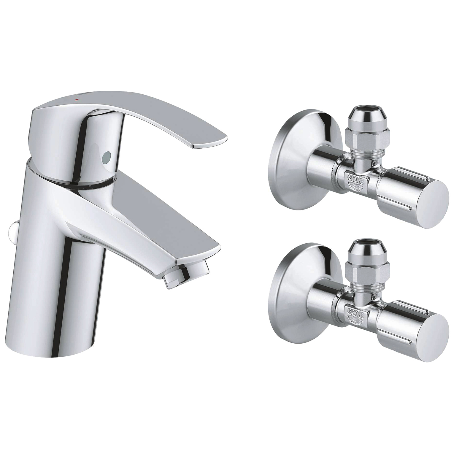 фото Смеситель для раковины grohe eurosmart 2015 23588000 хром