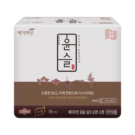 

Гигиенические прокладки Yejimiin, Mild Herb Silk, маленькие, 14 шт.