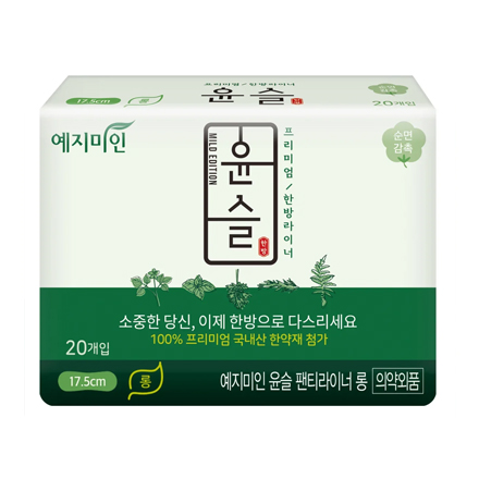 

Ежедневные прокладки Yejimiin, Panty Liners Cotton, средние, 40 шт.