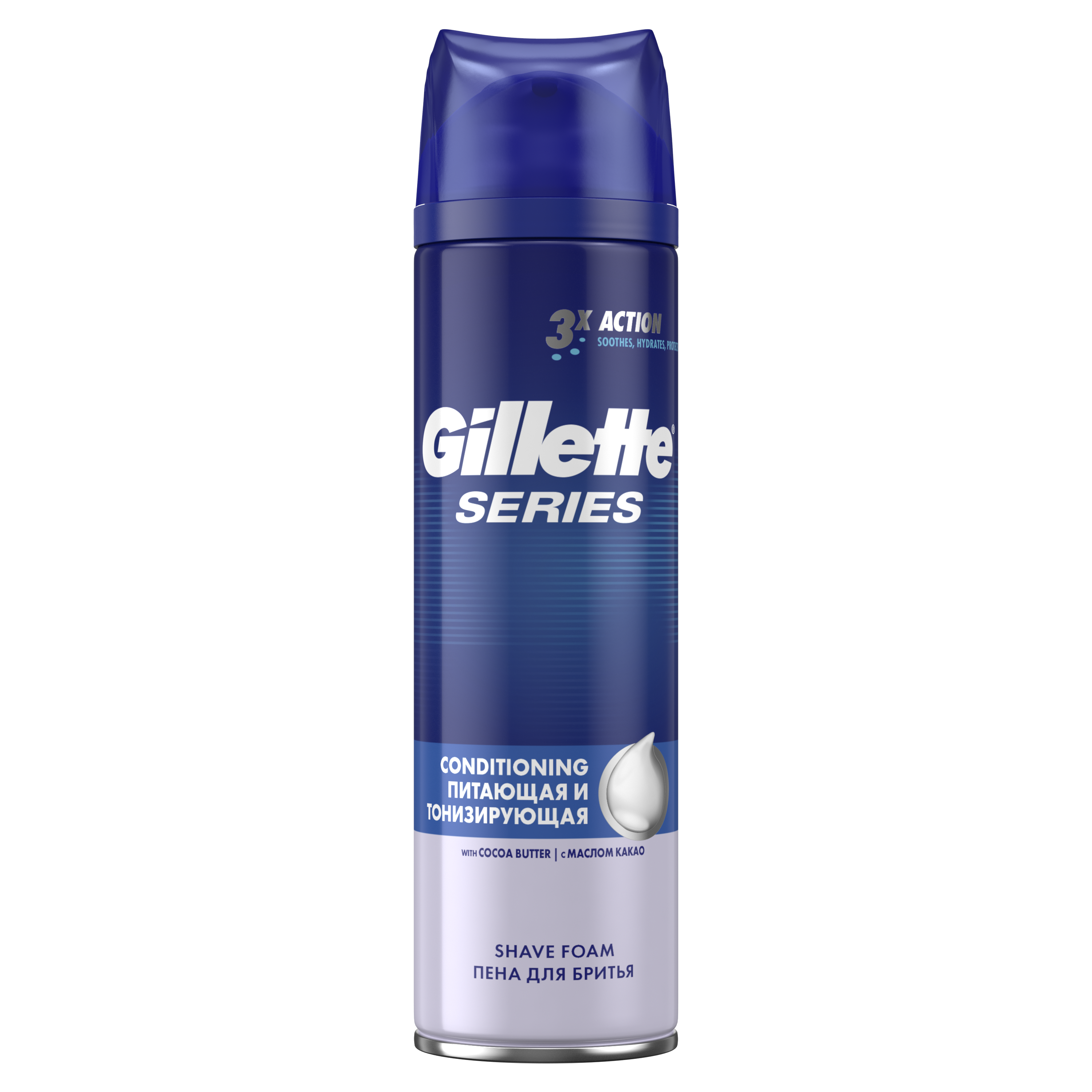 Купить Пена для бритья Gillette Series Питающая и тонизирующая 250 мл, пена для бритья 81494131
