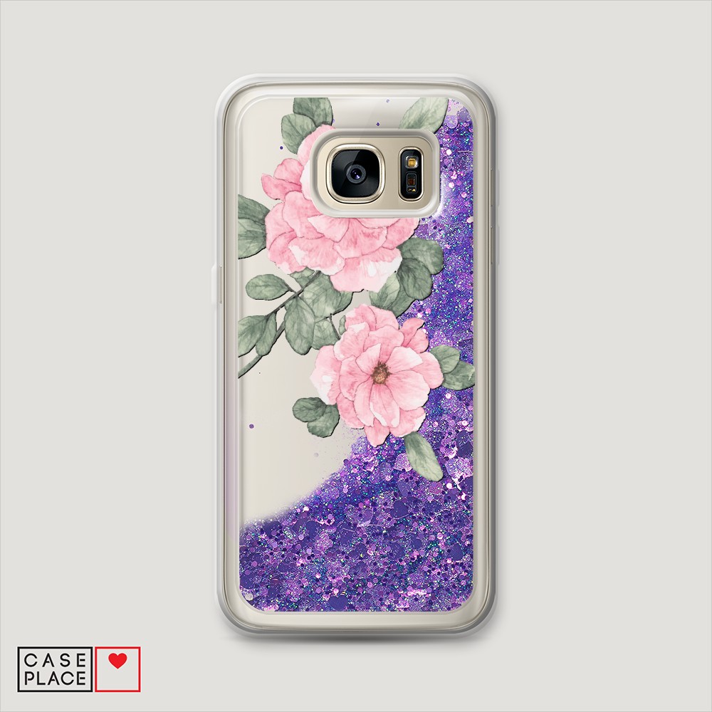 

Чехол Awog "Акварельные розовые цветы" на Samsung Galaxy S6 Edge, 24492-1