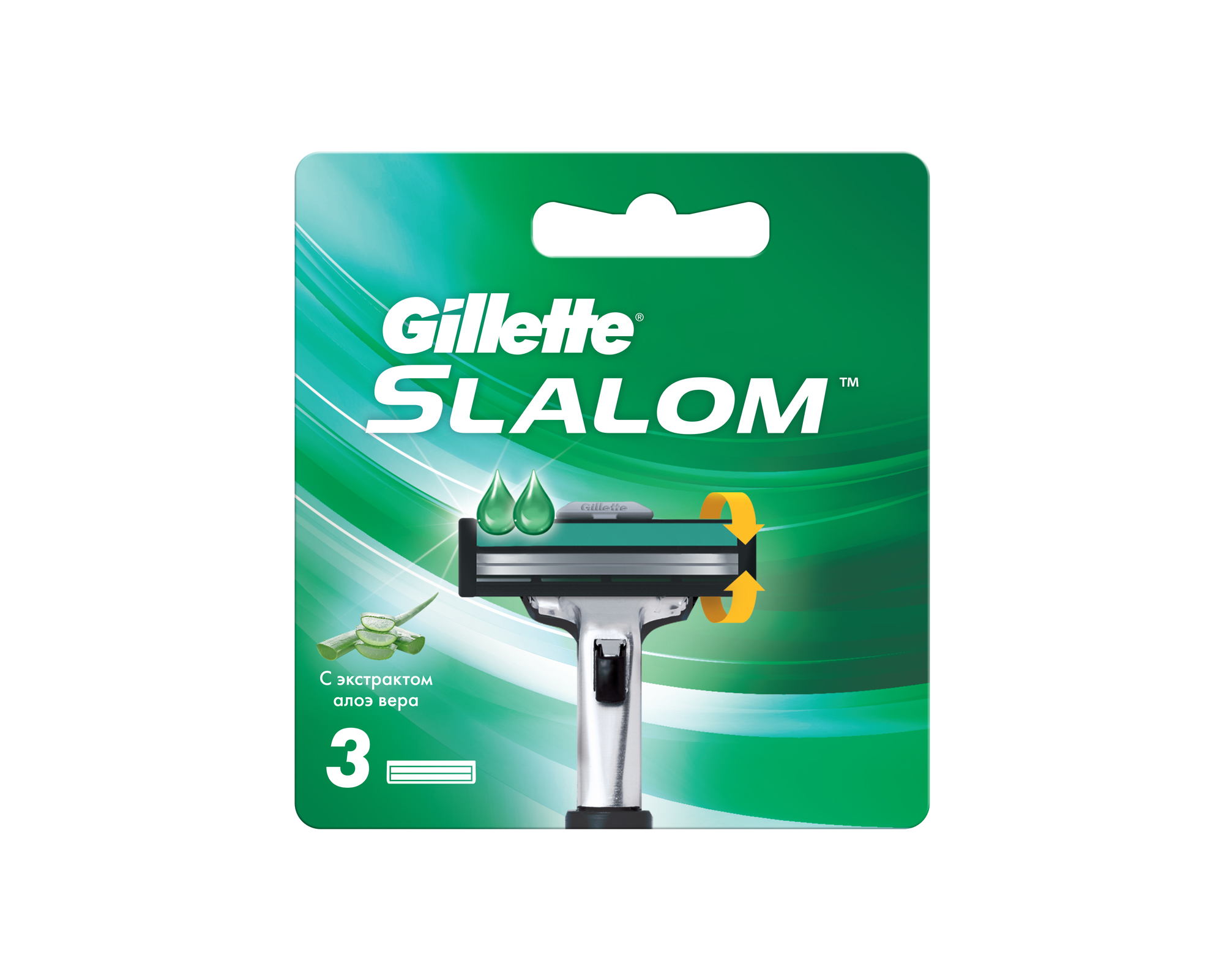 Сменные кассеты Gillette Slalom 3 шт slalom