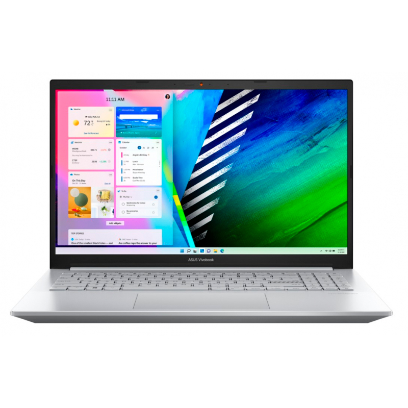 фото Ноутбук asus vivobook pro series m3500qa-l1220w silver (90nb0us1-m002u0)