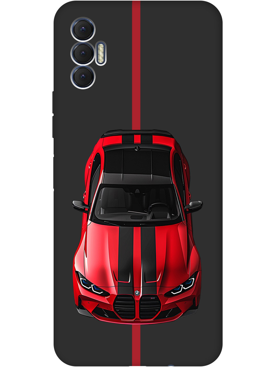 

Силиконовый чехол на Tecno Spark 8P с принтом "Красный БМВ" матовый черный, Черный;голубой, 741736251