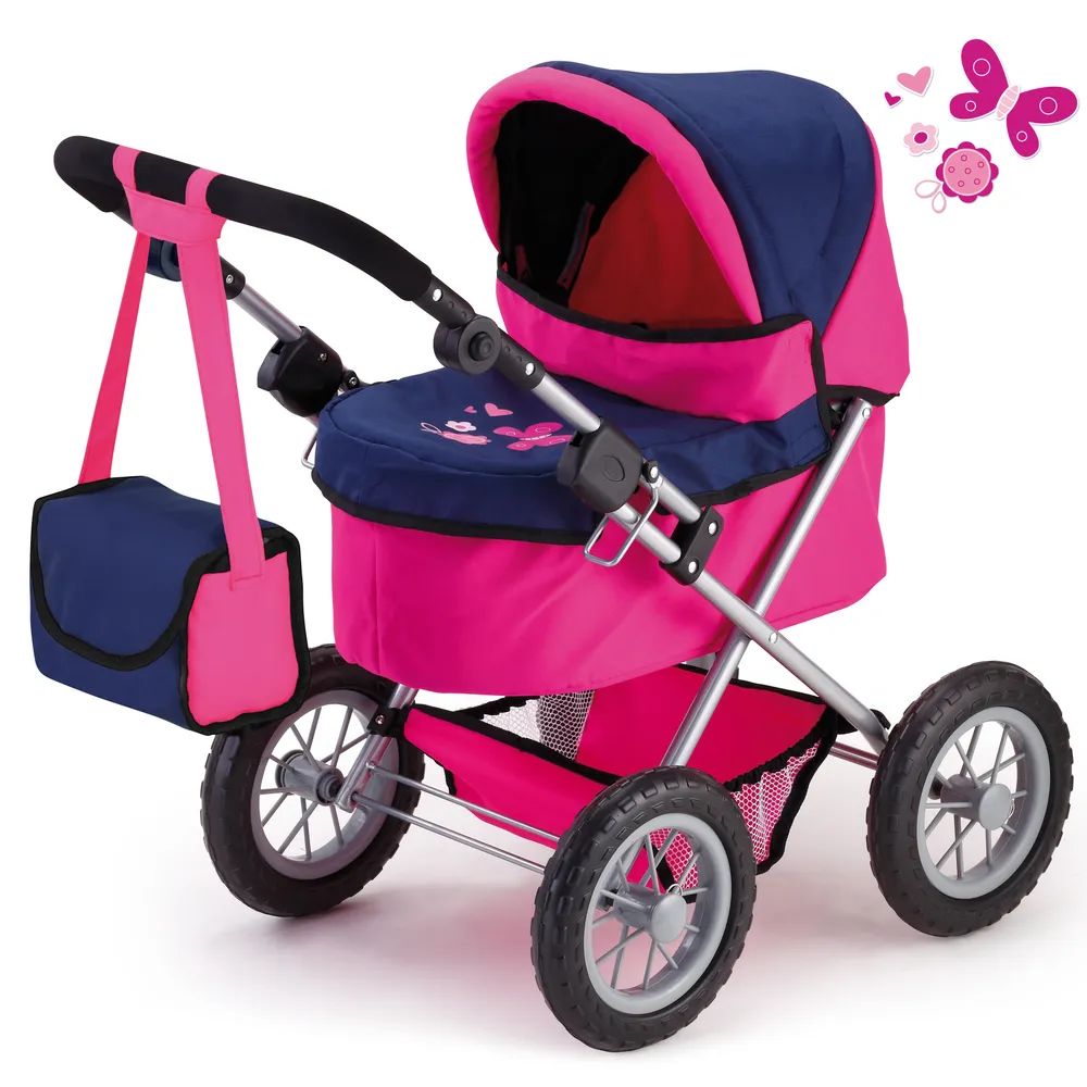 Коляска для кукол Bayer Design Trendy, разноцветный, 13013 коляска для кукол bayer design city star серо розовая