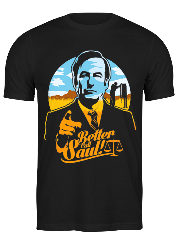 

Футболка мужская Printio Better call saul черная L, Черный, Better call saul
