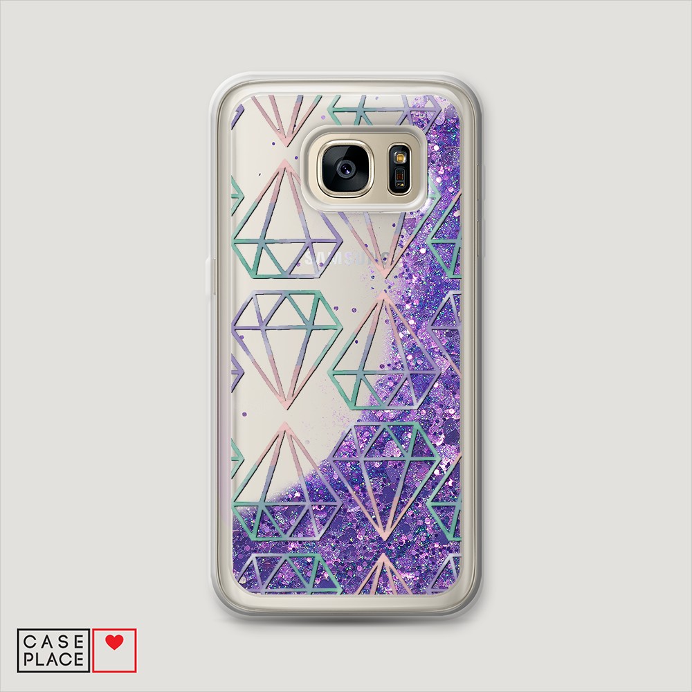 

Чехол Awog "Бриллианты голографика" на Samsung Galaxy S6 Edge, 24492-1