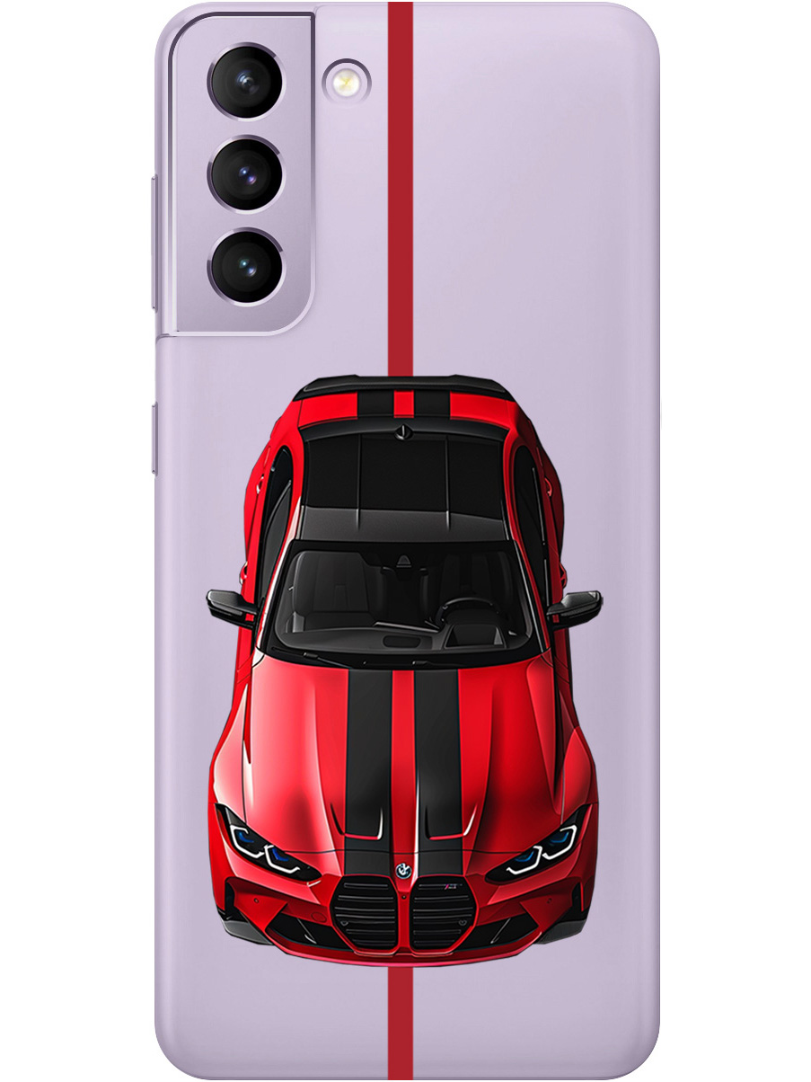 

Силиконовый чехол на Samsung Galaxy S21 FE 5G с принтом "Красный БМВ", Прозрачный;голубой, 734543451