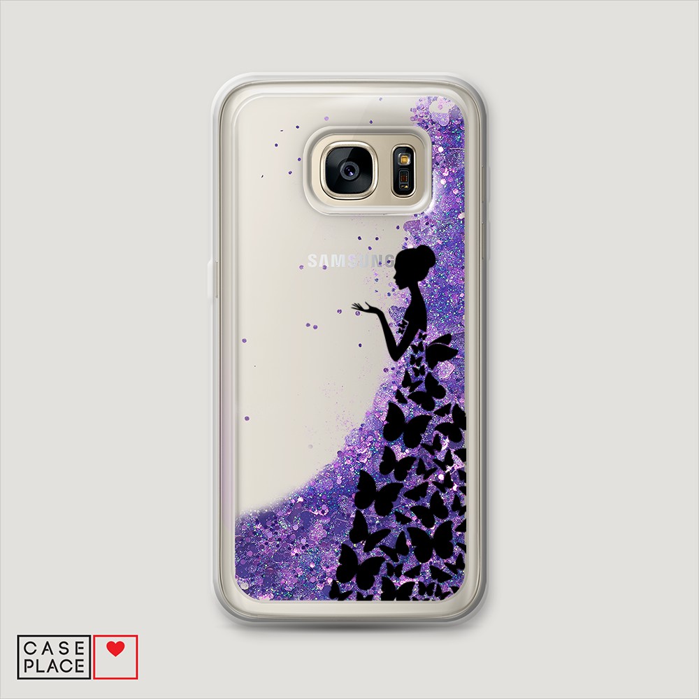 

Чехол Awog "Дама в бабочках" на Samsung Galaxy S6 Edge, 24492-1