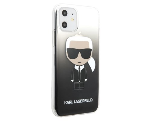 фото Чехол karl lagerfeld ikonik karl hard gradient black для iphone 11